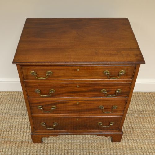 fig 1. Small Georgian Mahogany Antique Chest of Drawers