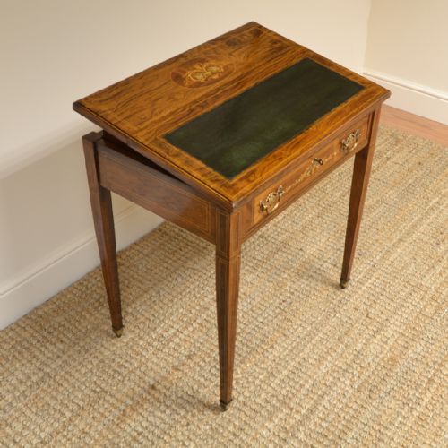 fig 3. Stunning Quality Adjustable Victorian Rosewood Antique Writing Table