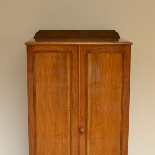 fig 2. Heals Quality Victorian Walnut Tall Slim Antique Cupboard