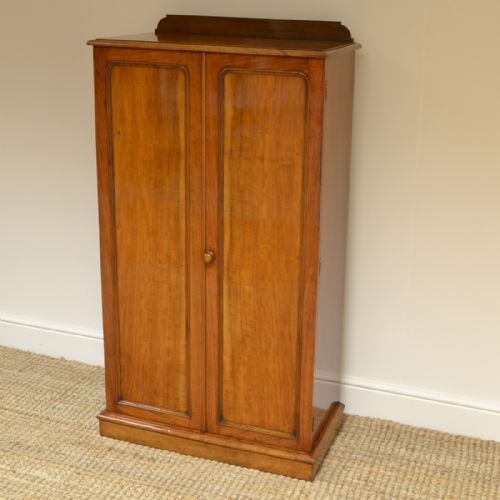 fig 3. Heals Quality Victorian Walnut Tall Slim Antique Cupboard