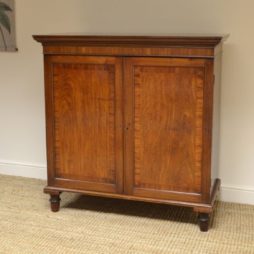 fig 3. Georgian Mahogany Crossbanded Antique Press cupboard