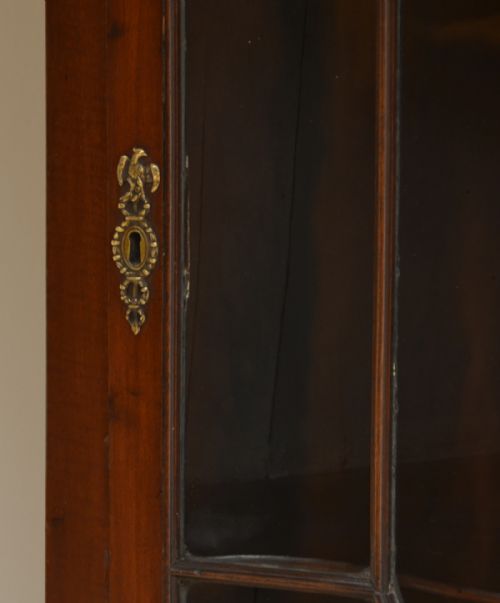 fig 2. Tall Victorian Mahogany Floor Standing Antique Corner Cabinet