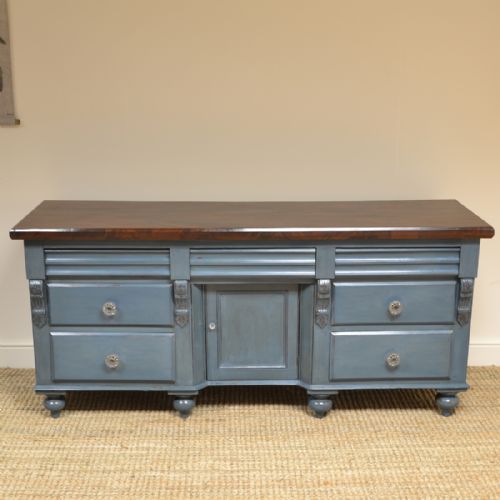 Country Painted Victorian Antique Dresser Base