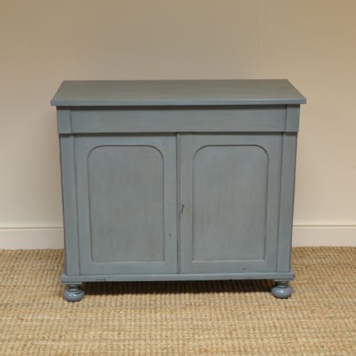 Country House Victorian Painted Antique Cupboard