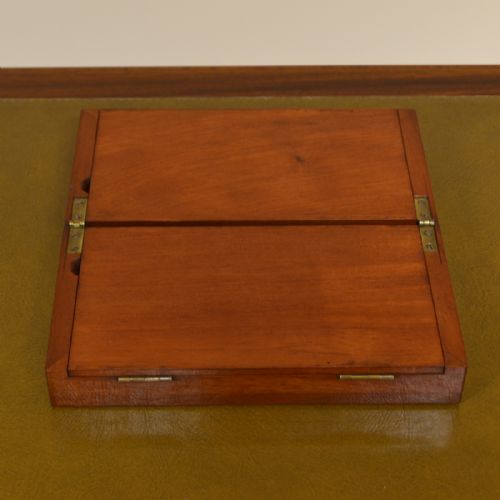 fig 2. Rare Victorian Mahogany Travelling Chess Set
