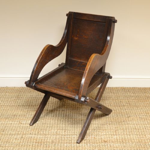 Victorian Arts and Crafts Solid Oak Antique Glastonbury Chair