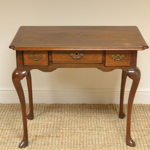 Period Country Walnut Antique Side Table / Low Boy