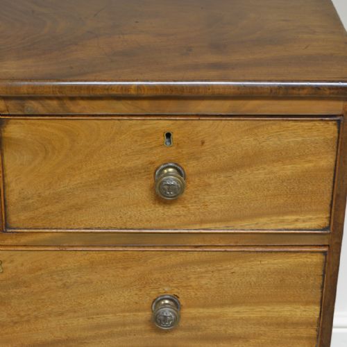 fig 1. Small Regency Mahogany Antique Chest of Drawers