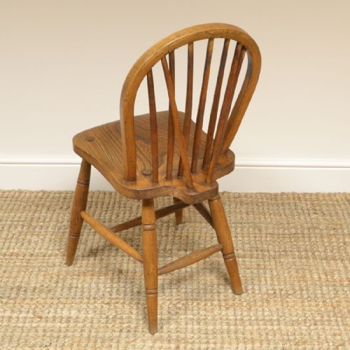 fig 1. Four Country House Kitchen Elm Antique Windsor Chairs