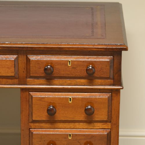 fig 3. Beautiful Victorian Antique Pedestal Desk