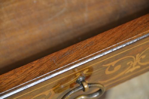 fig 1. High Quality Walnut Shoolbred Inlaid Antique Side Table