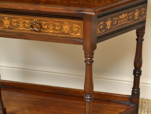 fig 2. High Quality Walnut Shoolbred Inlaid Antique Side Table