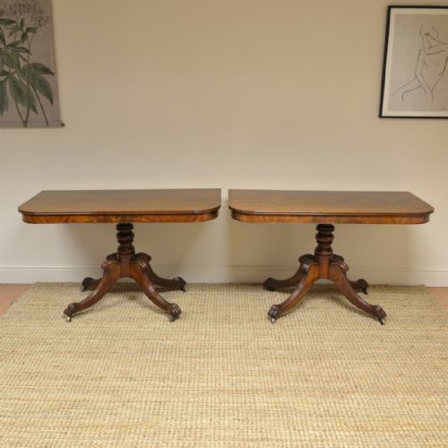 Pair of Regency Mahogany Antique Console Tables