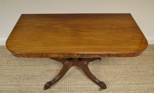 fig 1. Pair of Regency Mahogany Antique Console Tables