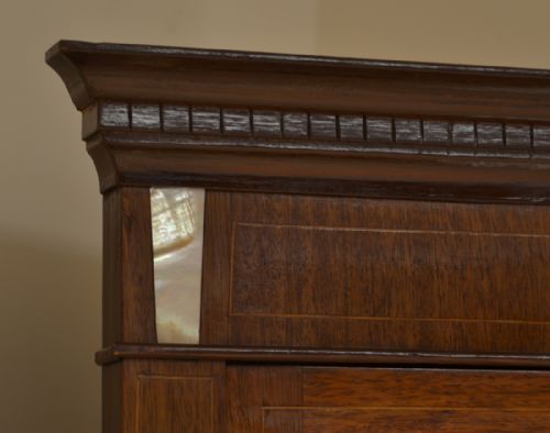 fig 3. Fine Quality Victorian Inlaid Floor Standing Antique Corner Cabinet