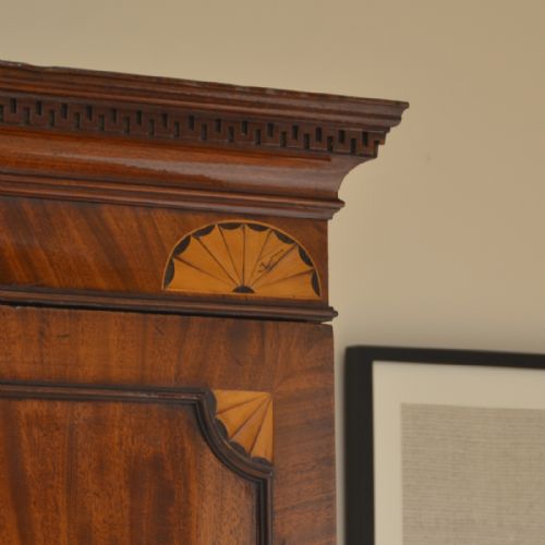 fig 3. Spectacular Georgian Inlaid Mahogany Antique Press Wardrobe