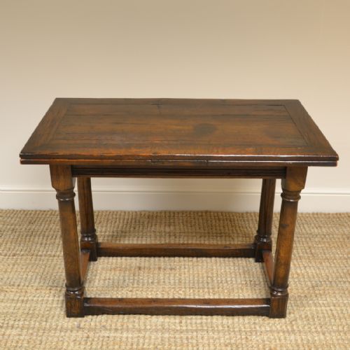Unusual 17th Century Small Extending Antique Refectory Table