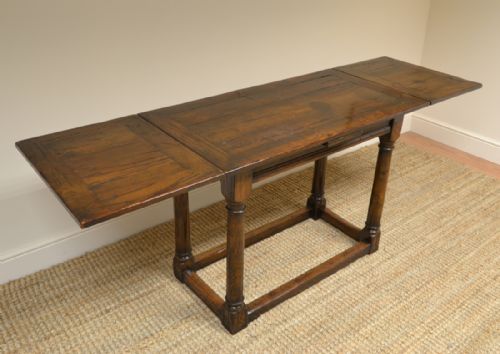 fig 2. Unusual 17th Century Small Extending Antique Refectory Table