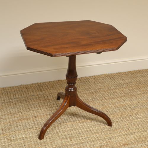 Regency Mahogany Antique Tripod Occasional Wine / Lamp Table