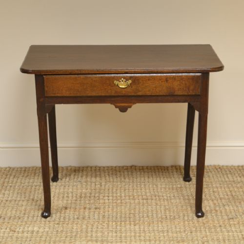 Georgian Oak Antique Side Table / Low Boy