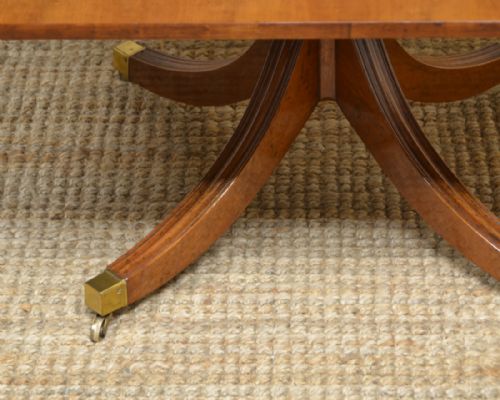 fig 1. Large Figured Yew Antique Coffee Table