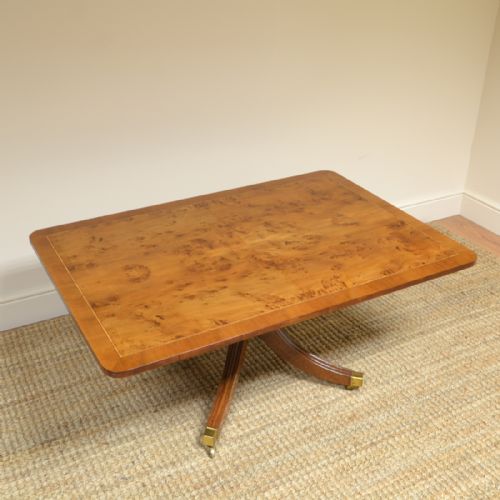 fig 2. Large Figured Yew Antique Coffee Table