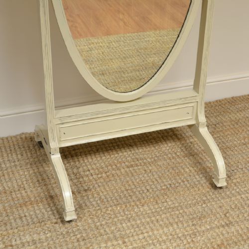 fig 3. Victorian Painted Antique Cheval Mirror