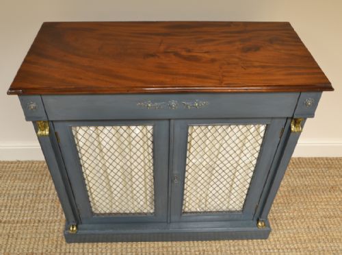 fig 1. Victorian Neoclassical Antique Painted Cupboard