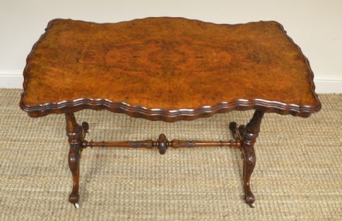 fig 1. Magnificent Victorian Figured Walnut Antique Centre Table