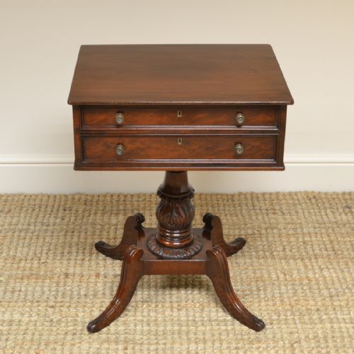 Fine Regency Mahogany Antique Lamp Table