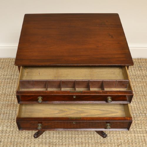 fig 1. Fine Regency Mahogany Antique Lamp Table