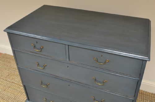 fig 1. Georgian Painted Antique Chest Of Drawers