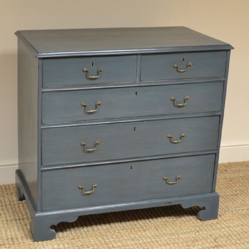 fig 3. Georgian Painted Antique Chest Of Drawers