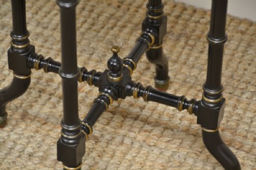 fig 2. Victorian Arts & Crafts Ebonized Occasional Lamp Table