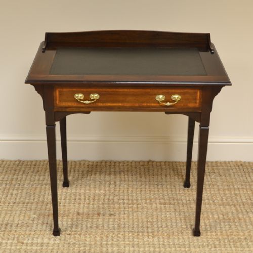 Quality Victorian Walnut Antique Writing Table