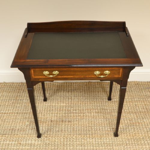 fig 3. Quality Victorian Walnut Antique Writing Table