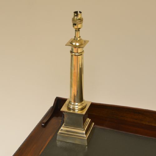 fig 1. Spectacular Arts & Crafts Solid Brass Antique Lamp