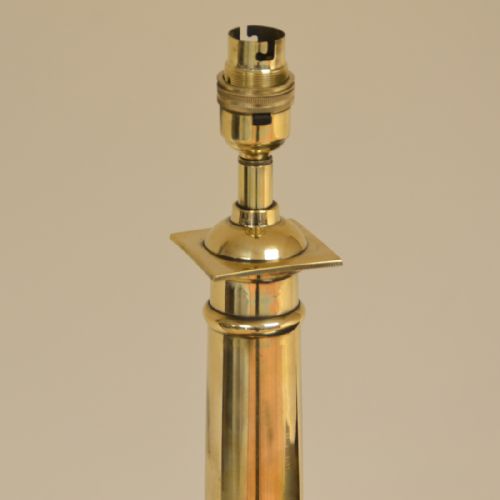 fig 2. Spectacular Arts & Crafts Solid Brass Antique Lamp