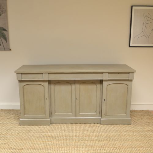 Painted Victorian Antique Sideboard / Cupboard