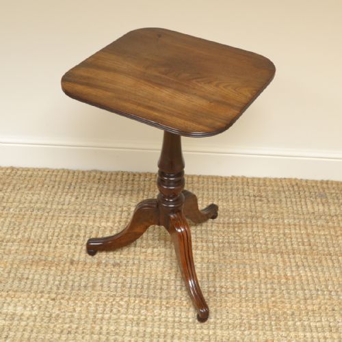 Beautifully Figured Regency Figured Mahogany Antique Tripod Occasional Table