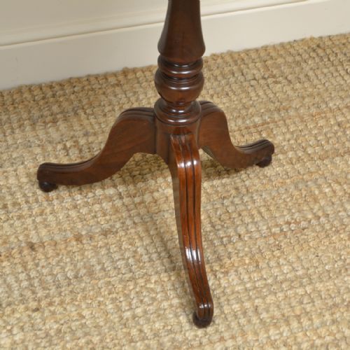fig 3. Beautifully Figured Regency Figured Mahogany Antique Tripod Occasional Table