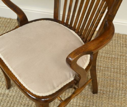 fig 1. Pair of Edwardian Walnut Antique Office Chairs