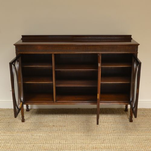 fig 2. High Quality Edwardian Figured Mahogany Antique Display Cabinet