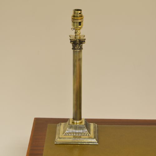 Super Antique Edwardian Brass Lamp Base