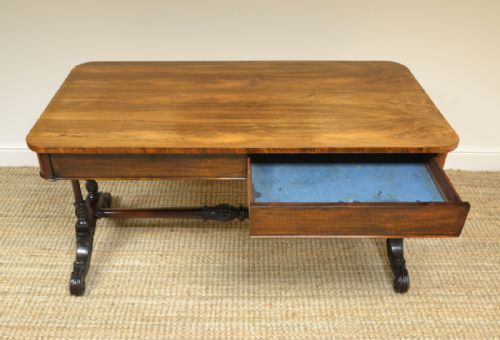 fig 1. Beautiful Large Victorian Antique Rosewood Partners Writing Table