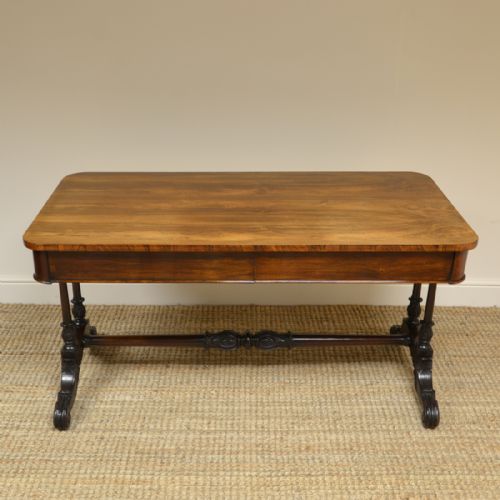 Beautiful Large Victorian Antique Rosewood Partners Writing Table