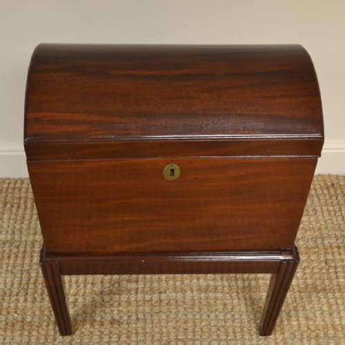 fig 3. Spectacular Georgian Mahogany Dome Topped Antique Cellaret