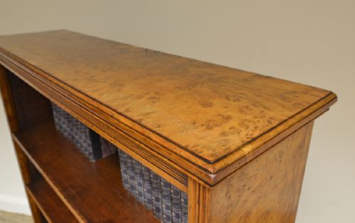 fig 2. Spectacular ‘Burr’ Pollard Oak Victorian Large Antique Open Bookcase
