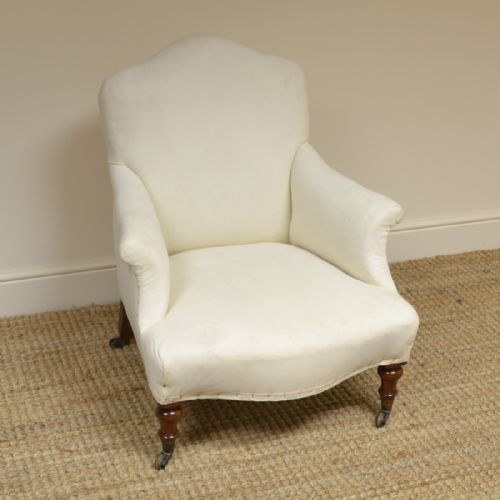Victorian Walnut Howard Design Antique Arm Chair
