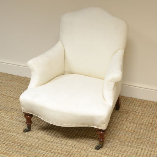 fig 2. Victorian Walnut Howard Design Antique Arm Chair